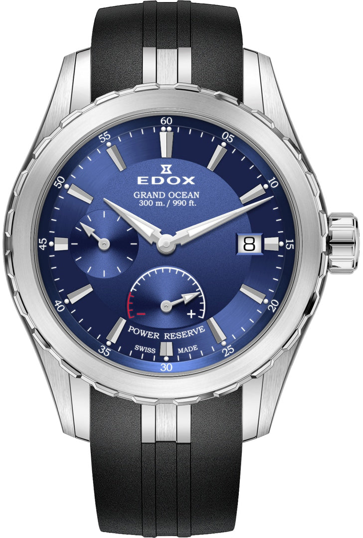 Edox Grand Ocean Power Reserve Small Second Watch 94500 3CA BUIN Image 1