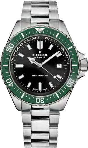 Edox Neptunian Date Automatic Watch 80120 3VM NIN Image 1