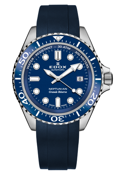 Edox Neptunian Grande Reserve Date Automatic 80801 3BUCAB BUIN Image 1