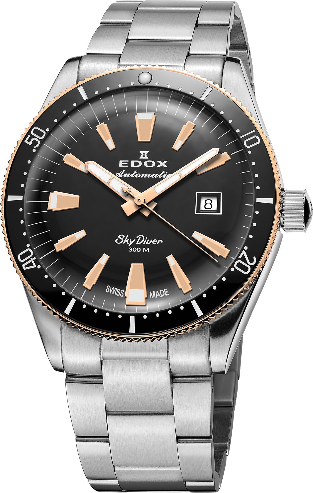 Edox SkyDiver Date Automatic Watch 80126 357RNM NIRB Image 1