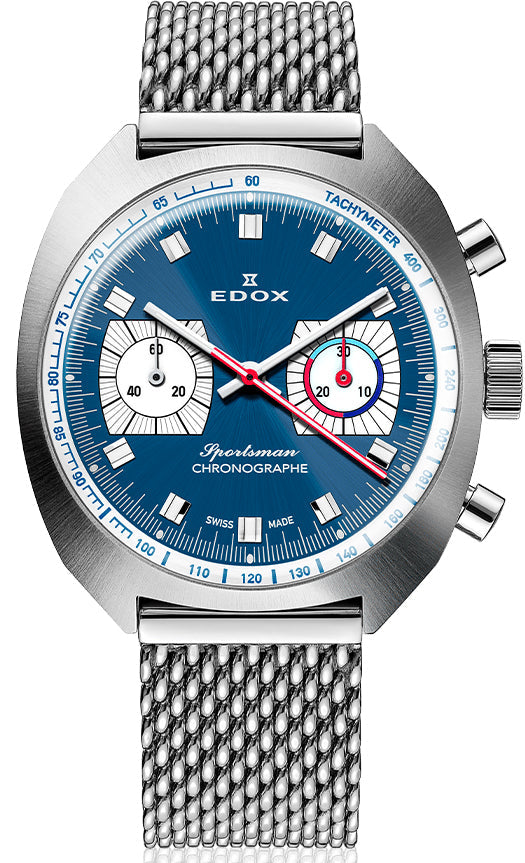 Edox Sportman Automatic Chrono Limited Edition Watch 08202 3BU BUIN Image 1