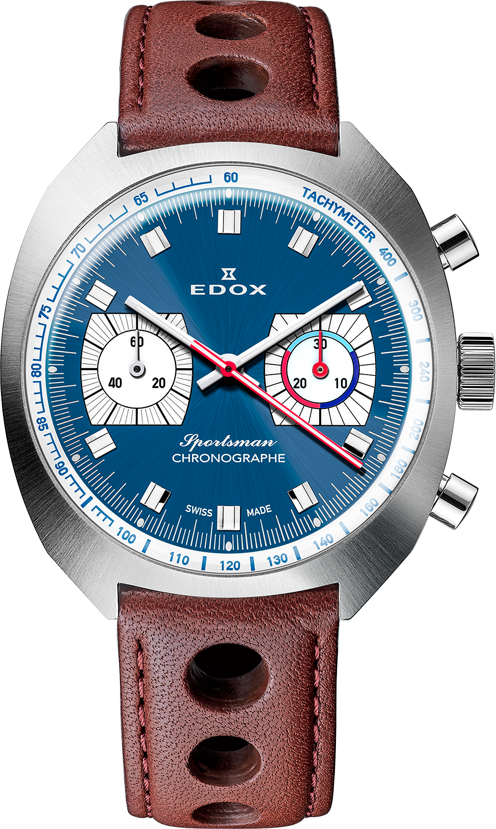 Edox Sportsman Chronographe Automatic Blue Limited Edition Watch 08202-3BU-BUIN Image 1