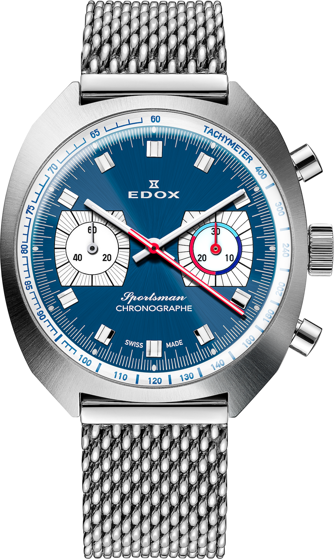 Edox Sportsman Chronographe Automatic Blue Limited Edition Watch 08202-3BU-BUIN Image 2