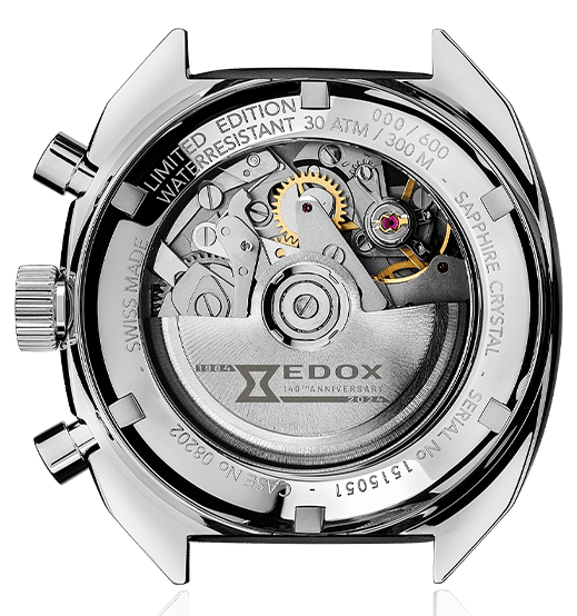 Edox Sportsman Chronographe Automatic Blue Limited Edition Watch 08202-3BU-BUIN Image 4