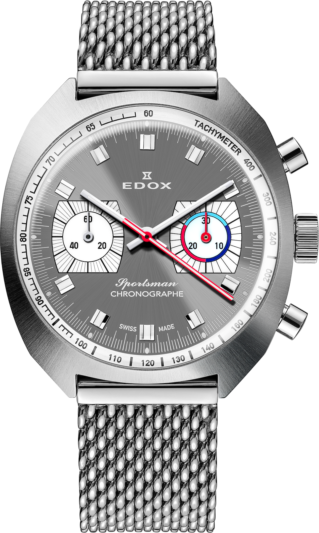 Edox Sportsman Chronographe Automatic Grey Limited Edition Watch 08202-3G-GIN Image 1