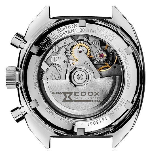 Edox Sportsman Chronographe Automatic Grey Limited Edition Watch 08202-3G-GIN Image 3