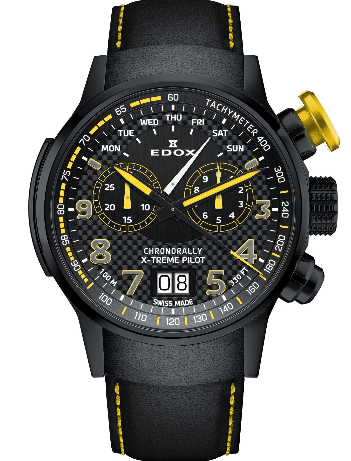 Edox Watch Chronorally Chronograph 38001 TINNJ NJ3 Image 1