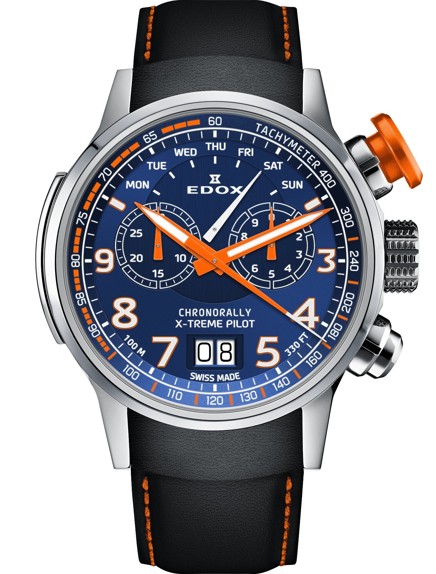 Edox Watch Chronorally Chronograph 38001 TINO BUO3 Image 1