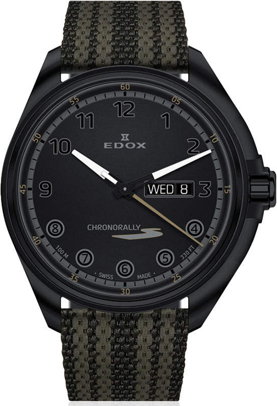 Edox Watch Chronorally S Day Date Quartz 84301 37NNNAG NNV Image 1