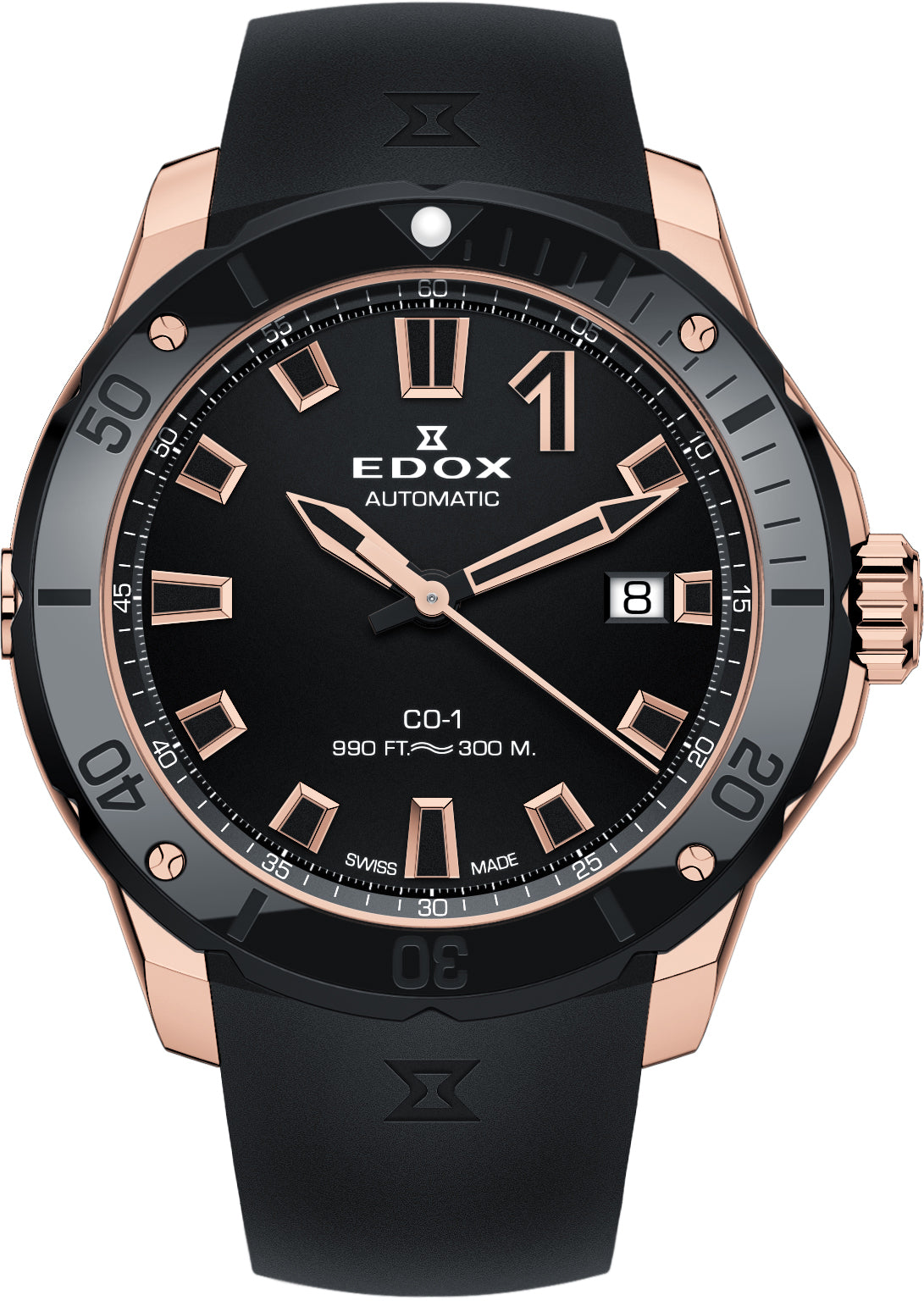 Edox Watch CO-1 Automatic 3 Hands 80119 37RN NIR Image 1