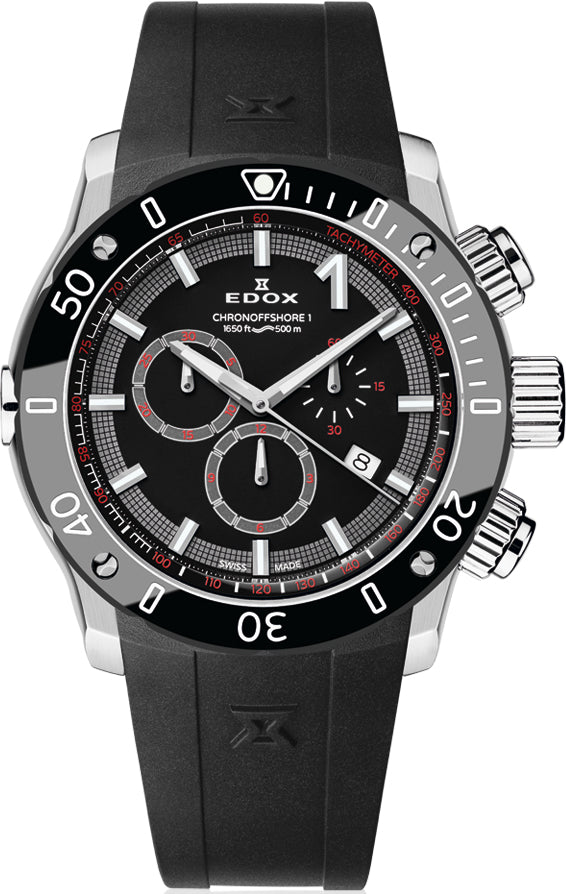 Edox Watch CO-1 Chrono Quartz 10221 3 NIN Image 1