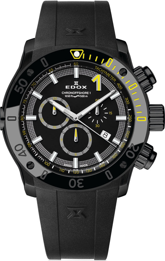 Edox Watch CO-1 Chrono Quartz 10221 37N NINJ Image 1