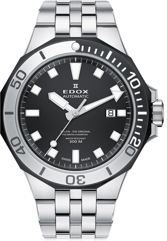 Edox Watch Delfin Diver 3 Hands 80110 357NM NIN Image 1