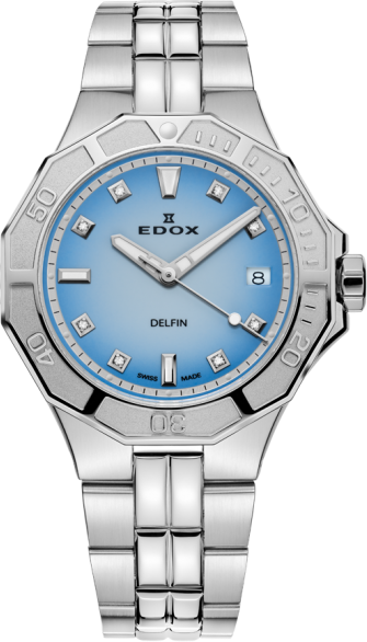 Edox Watch Delfin Diver Date Lady Marianna Gillespie Special Edition 53020 3M BUCND Image 1