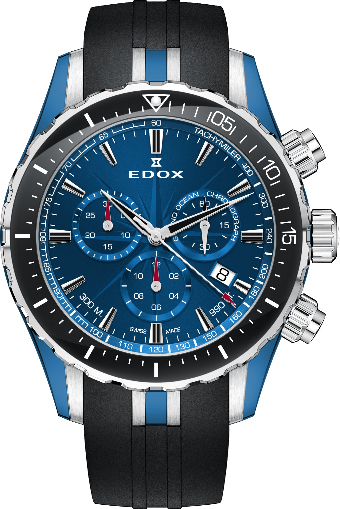 Edox Watch Grand Ocean Quartz Chrono 10248 357BU BUIN Image 1