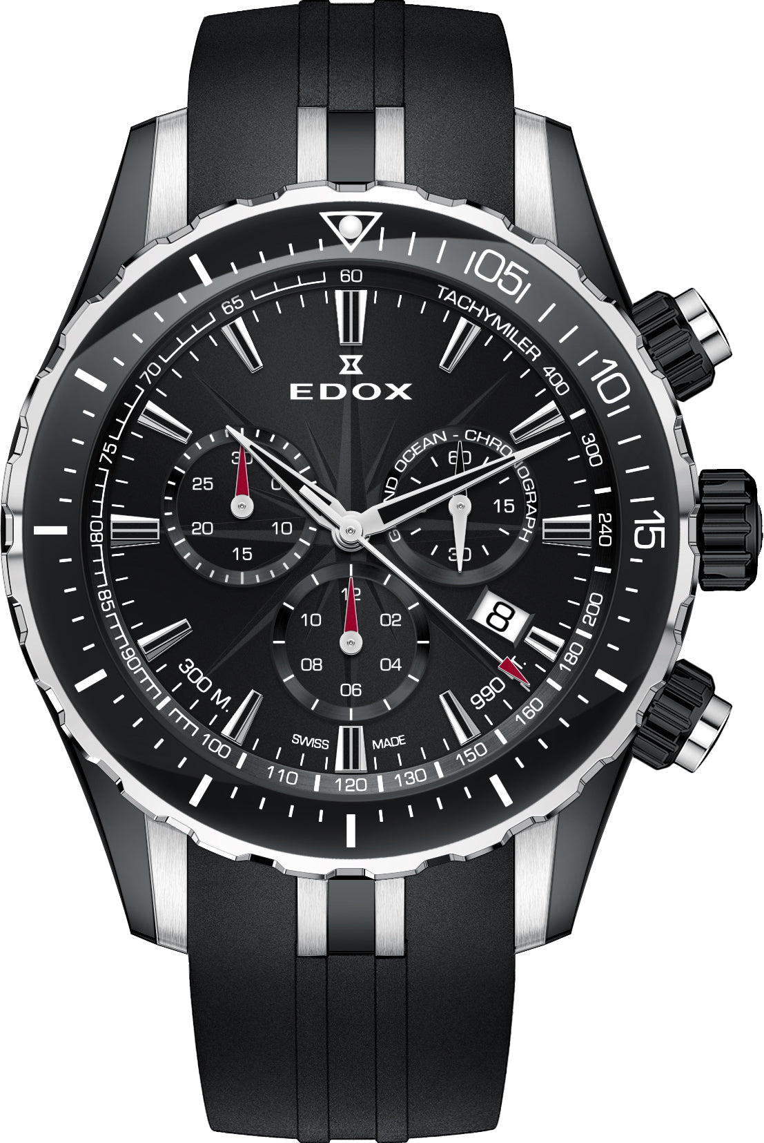 Edox Watch Grand Ocean Quartz Chrono 10248 357N NIN Image 1