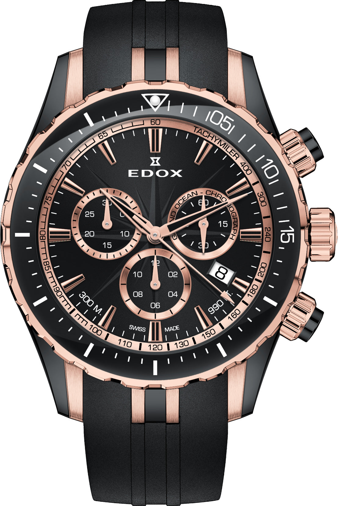Edox Watch Grand Ocean Quartz Chrono 10248 357RN NIRR Image 1