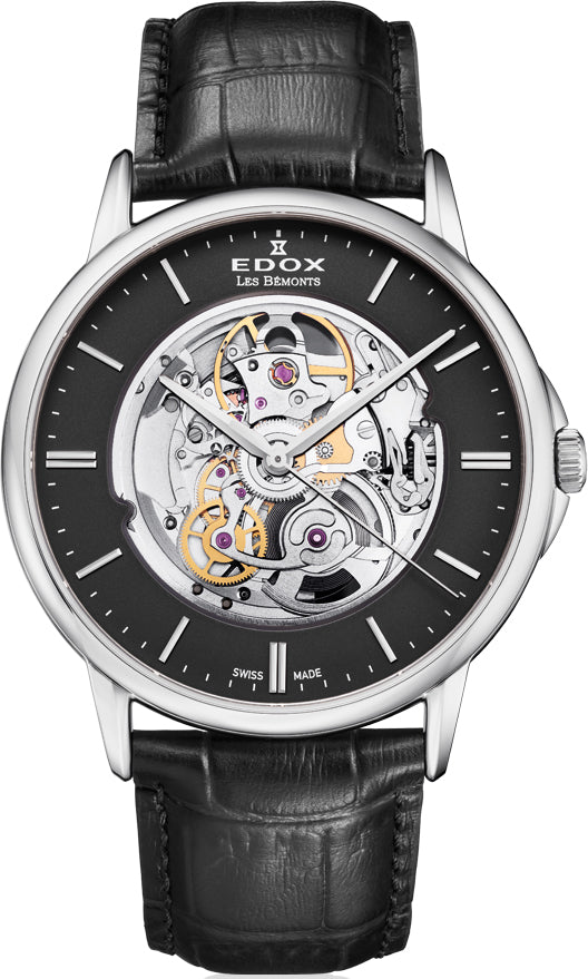 Edox Watch Les Bemonts Automatic Skeleton 85300 3 NIN Image 1