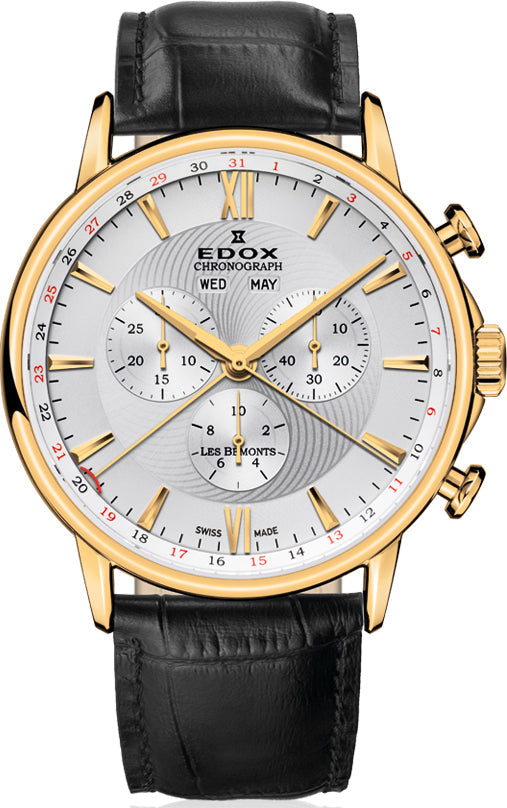 Edox Watch Les Bemonts Chrono Quartz 10501 37J AID Image 1