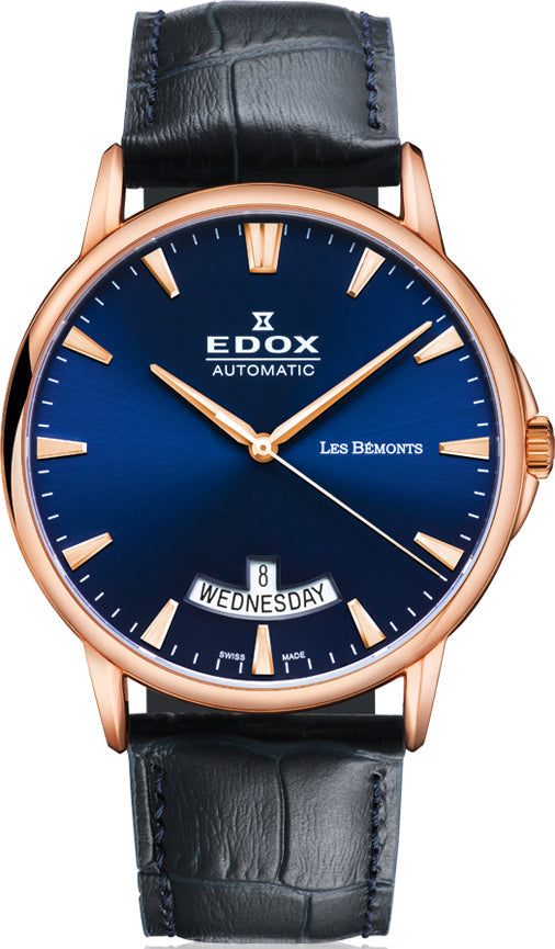 Edox Watch Les Bemonts Day Date 83015 37R BUIR Image 1