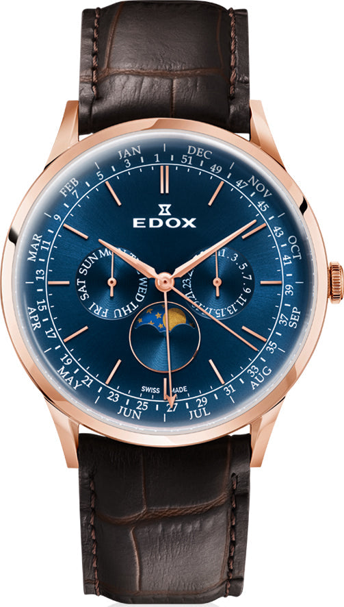Edox Watch Les Vauberts 40101 37RC BUIR Image 1