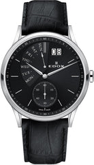 Edox Watch Les Vauberts Day Date Retrograde 34500 3 NIN Image 1