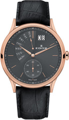 Edox Watch Les Vauberts Day Date Retrograde 34500 37R GIR Image 1