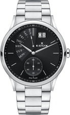 Edox Watch Les Vauberts Day Date Retrograde 34500 3M NIN Image 1
