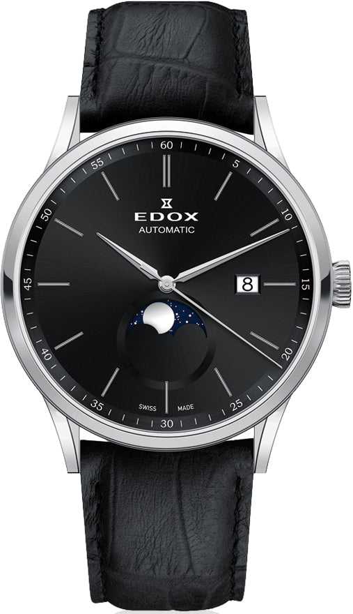 Edox Watch Les Vauberts Moon Phase 80500 3 NIN Image 1