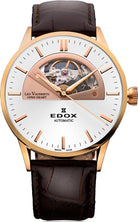Edox Watch Les Vauberts Open Heart Automatic 85014 37R AIR Image 1