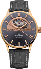 Edox Watch Les Vauberts Open Heart Automatic 85014 37R GIR Image 1