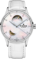 Edox Watch Les Vauberts Open Heart Automatic 85019 3A NADN Image 1