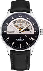 Edox Watch Les Vauberts Open Heart Automatic 85019 3N NIN Image 1