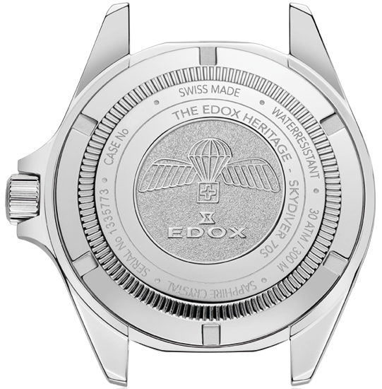 Edox Watch Skydiver 70s Automatic 3 Hands 80115 3N1M NN Image 3