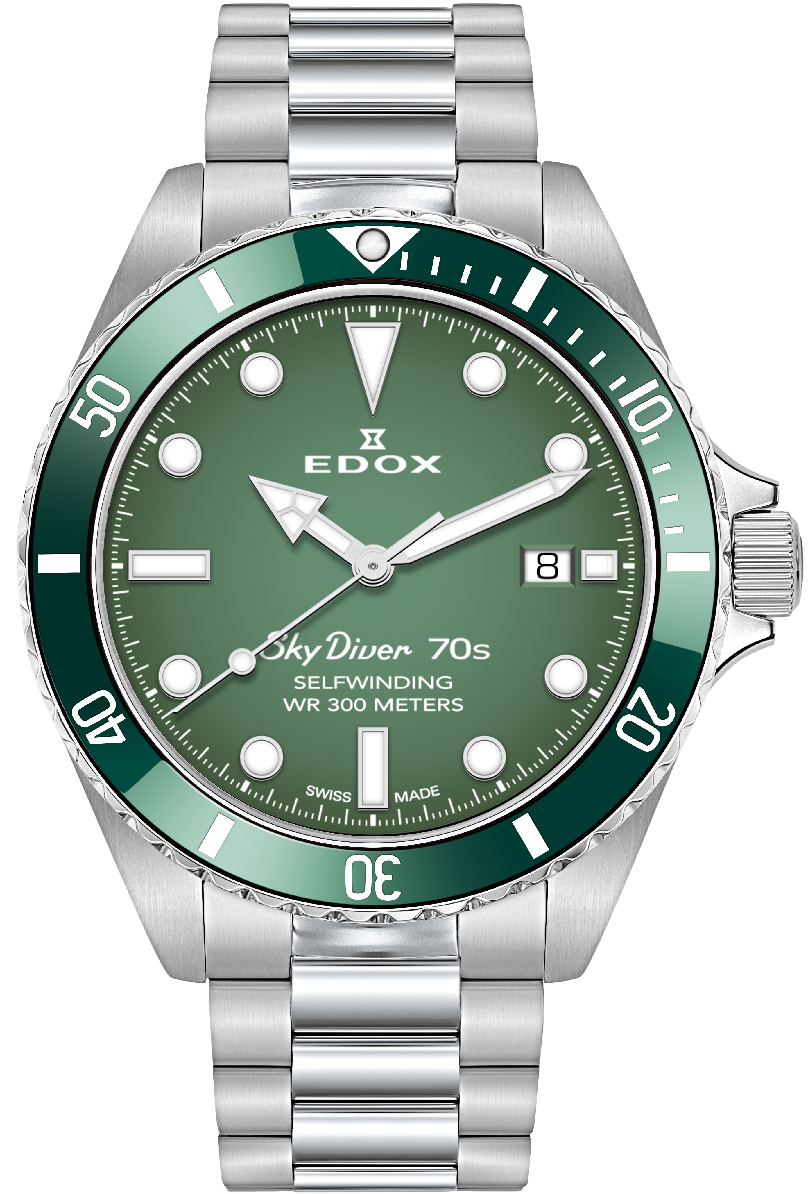 Edox Watch SkyDiver 70s Date Automatic 80115 3VM VDN Image 1