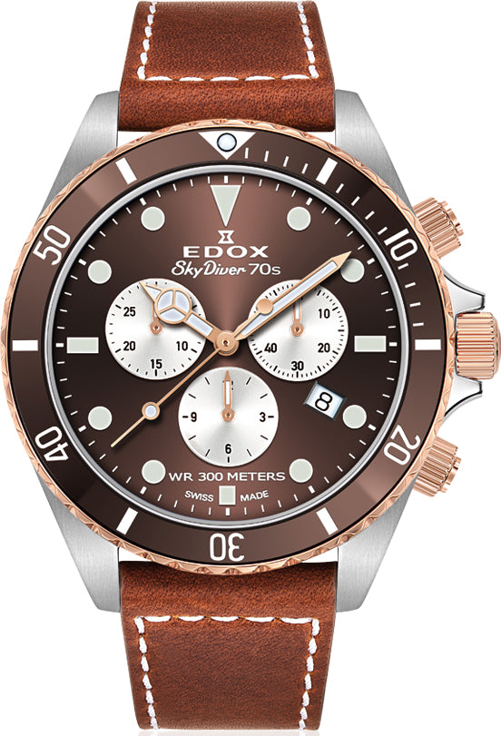 Edox Watch Skydiver Chrono Quartz 10238 357RBRC BRIA Image 1