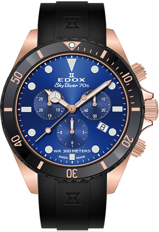 Edox Watch Skydiver Chrono Quartz 10238 37RNNCA BUI Image 1