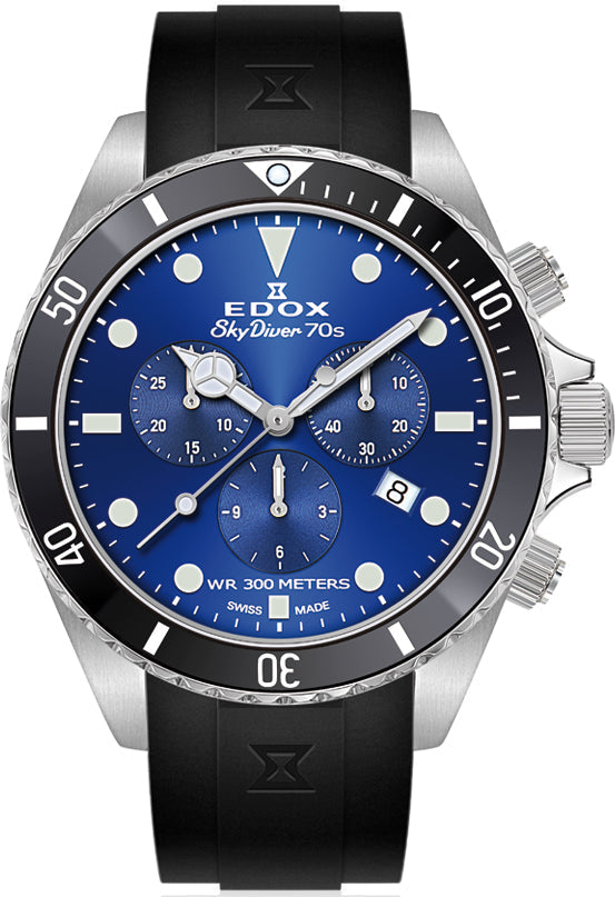 Edox Watch Skydiver Chrono Quartz 10238 3NCA BUI Image 1