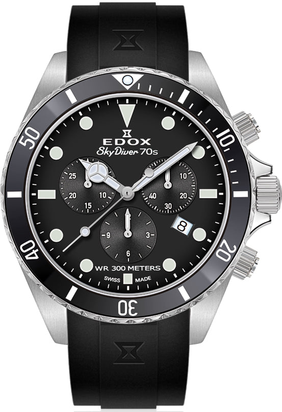 Edox Watch Skydiver Chrono Quartz 10238 3NCA NI Image 1