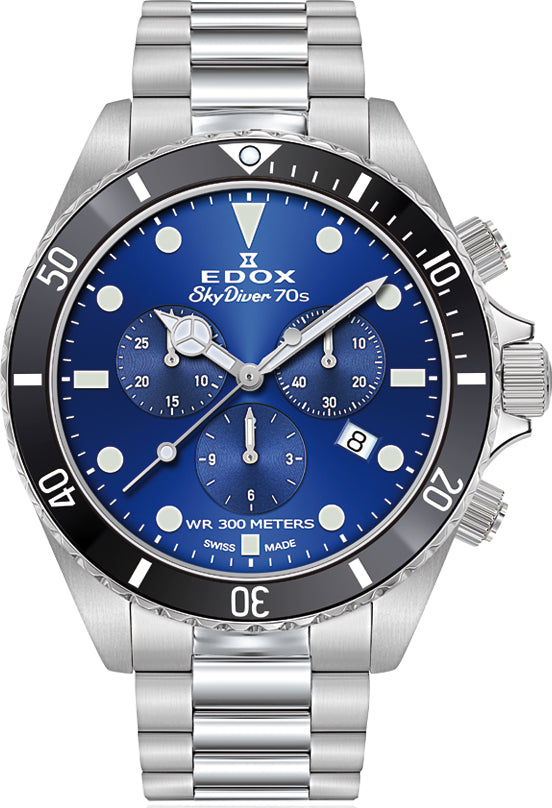 Edox Watch Skydiver Chrono Quartz 10238 3NM BUI Image 1