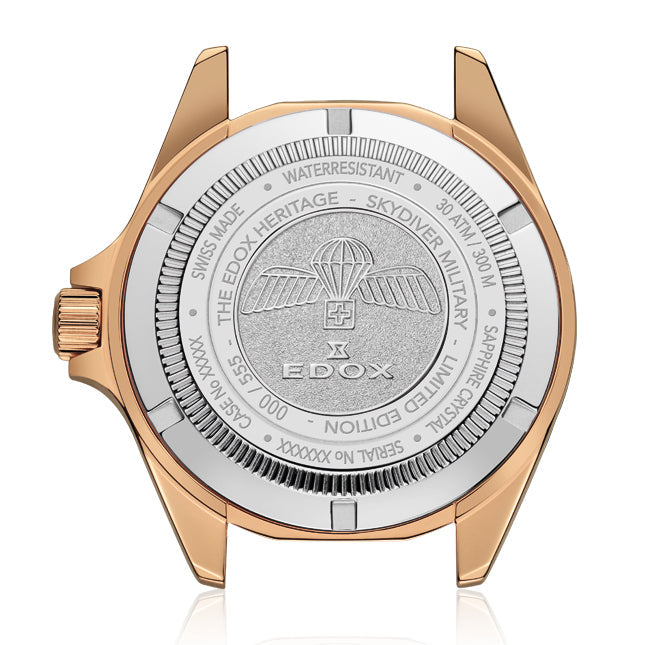 Edox Watch Skydiver Military Limited Edition 80115 BRZN NDR Image 2