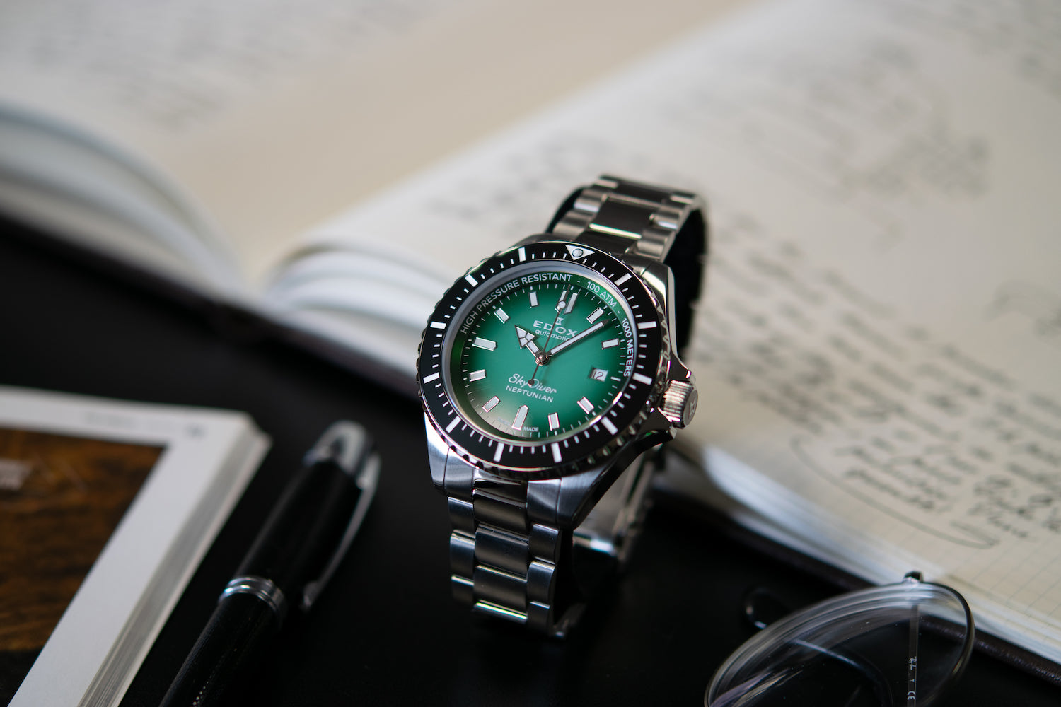 Edox Watch Skydiver Neptunian Automatic 80120 3NM VDN Image 5