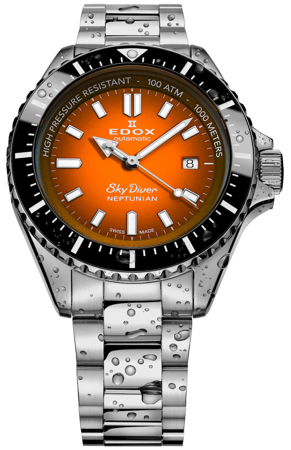Edox Watch Skydiver Neptunian Automatic D 80120 3NM ODN Image 2