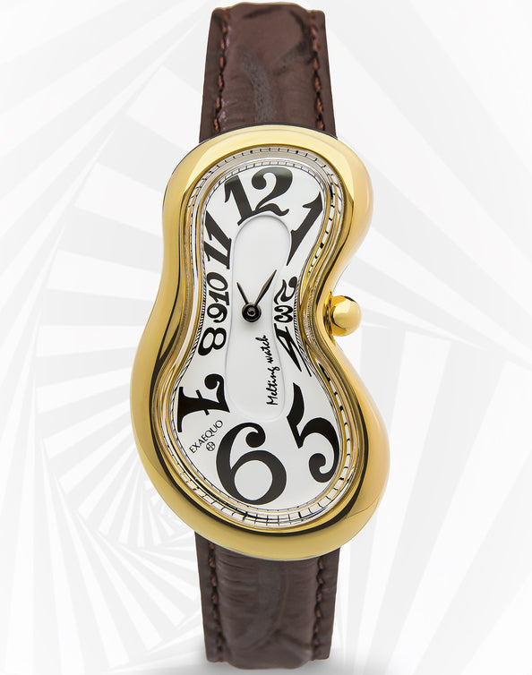 Exaequo Classic Melting PVD Yellow Gold White Dial Watch EX0002.0052 Image 4