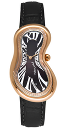 Exaequo Classic Melting Watch PVD Rose Gold Black Dial Watch EX0003.0001 Image 1