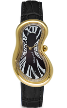 Exaequo Classic Melting Watch PVD Yellow Gold Black Dial Watch EX0002.0001 Image 1