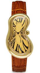 Exaequo Classic Melting Watch PVD Yellow Gold Gold Dial Watch EX0002.0003 Image 1
