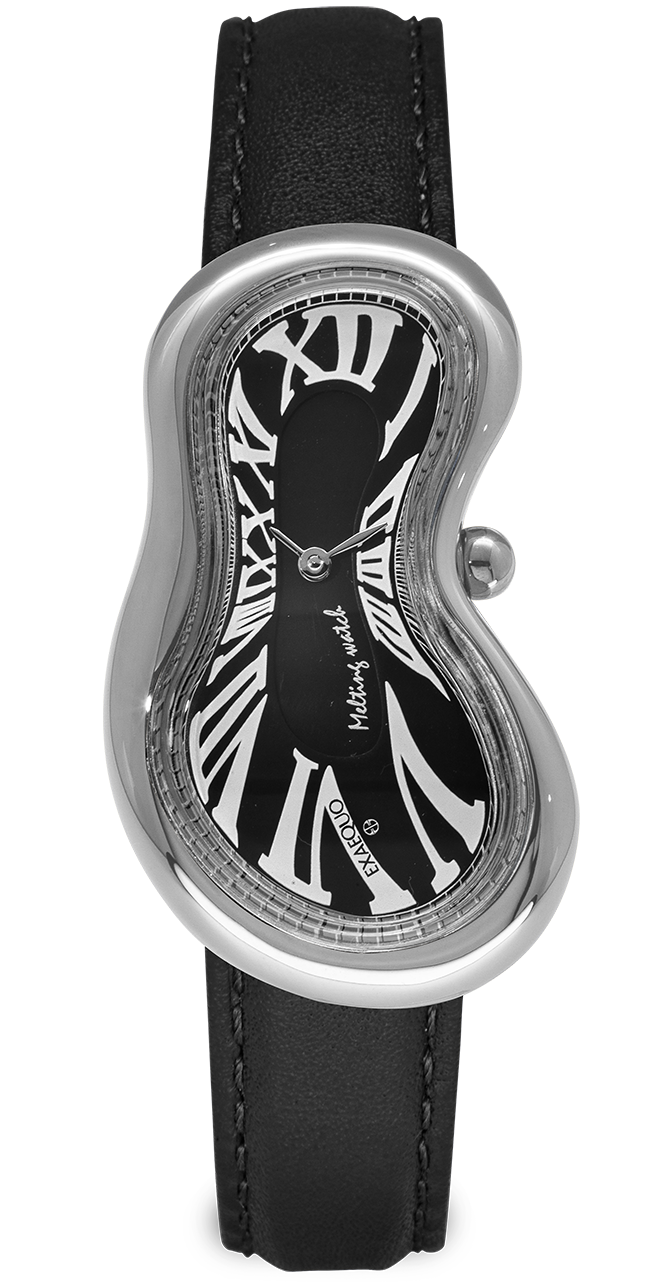 Exaequo Classic Melting Watch SS Black Dial Watch EX0001.0001 Image 1