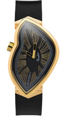Exaequo Revolve Melting IP Yellow Gold Black Dial Watch EX0032.0001 Image 1