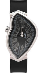 Exaequo Revolve Melting SS Black Dial Watch EX0031.0001 Image 1
